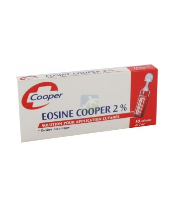 Cooper Eosine Solution Aqueuse 2% Unidoses x 10