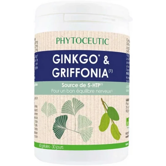 Phytoceutic Ginkgo et Griffonia Gélules x 60