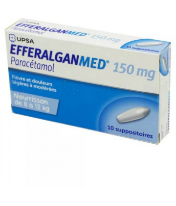 Efferalgan 150 mg Suppositoires x 10