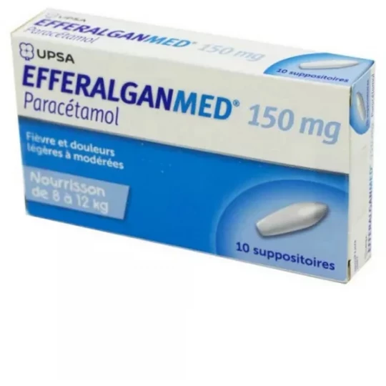 Efferalgan 150 mg Suppositoires x 10