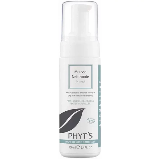 Phyt's Aromaclear Mousse Nettoyante Pureté Bio 160 ml