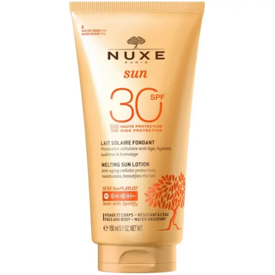 Nuxe Sun Lait Délicieux Visage et Corps Anti-Âge SPF30 150 ml
