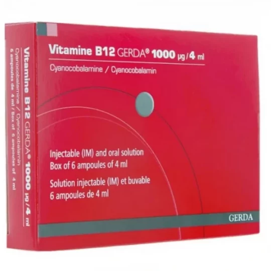 Vitamine B12 Gerda Injectable x 6