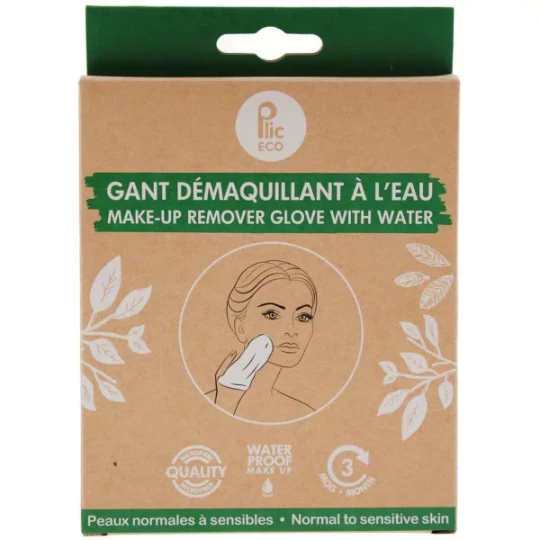 Plic Beauty Gant Démaquillant à l'Eau Peaux Normales à Sensibles