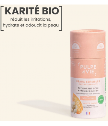 Pulpe de Vie Déodorant Soin Peaux Sensibles Dam Dam Déo Bio 50 g