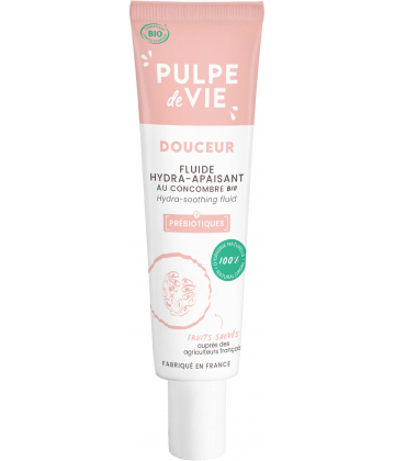 Pulpe de Vie Fluide Hydratant Apaisant Visage Calm-Me Bio 40 ml