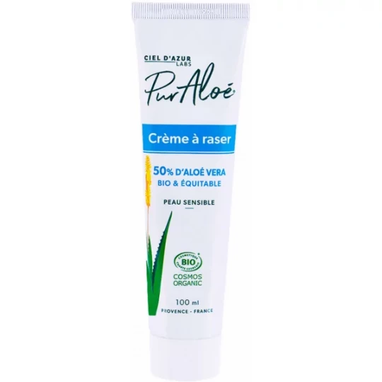 Pur Aloé Crème à Raser à l'Aloe Vera 50% Bio 100 ml