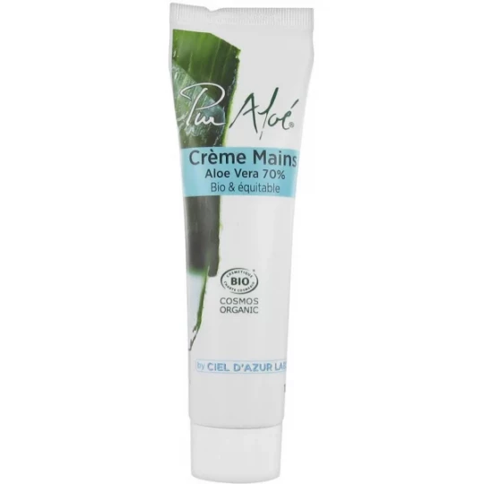 Pur Aloé Crème Mains à l'Aloe Vera 70% Bio 100 ml
