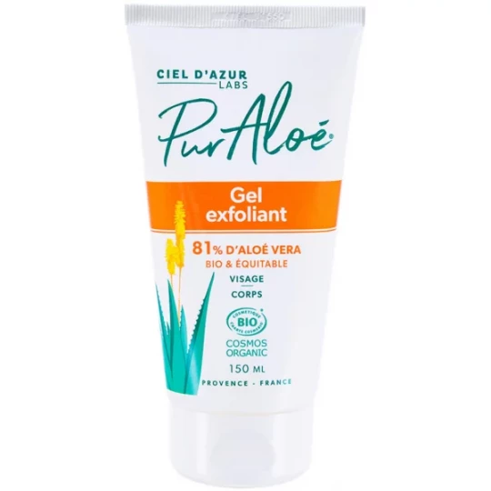 Pur Aloé Gel Exfoliant à l'Aloe Vera 81% Bio 150 ml