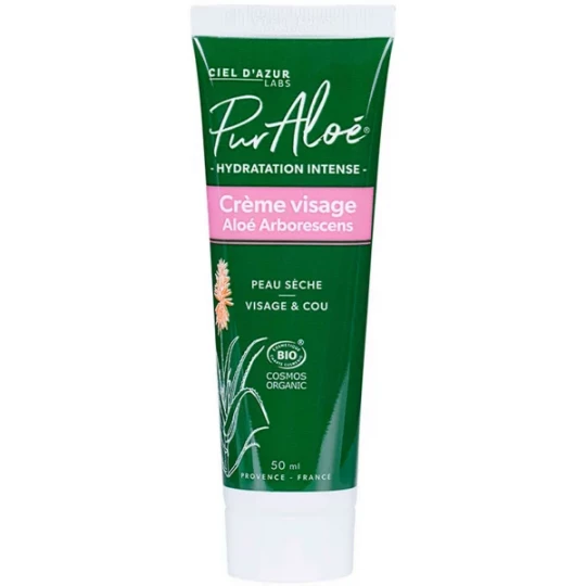 Pur Aloé Hydratation Intense Crème Visage Bio 50 ml