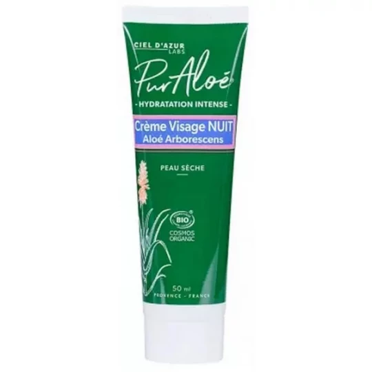 Pur Aloé Hydratation Intense Crème Visage Nuit Bio 50 ml