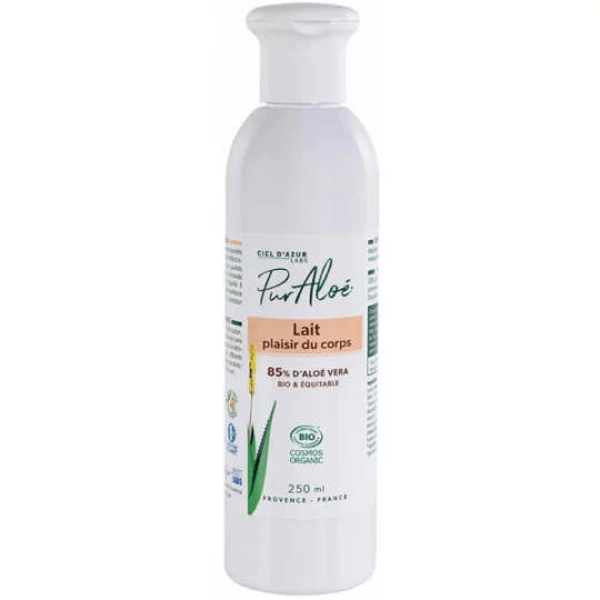 Pur Aloé Lait Plaisir du Corps 85% d'Aloe Vera Bio 250 ml