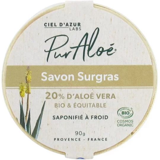 Pur Aloé Savon Aloé Vera 20% Surgras Bio 90 g