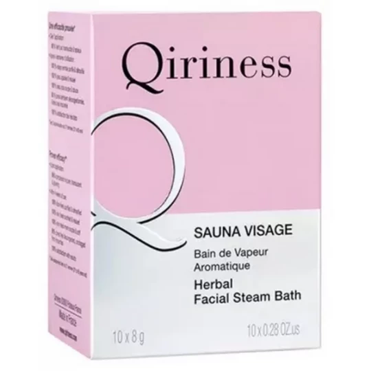 Qiriness Sauna Visage Bain de Vapeur Aromatique Galets 10 x 8 g