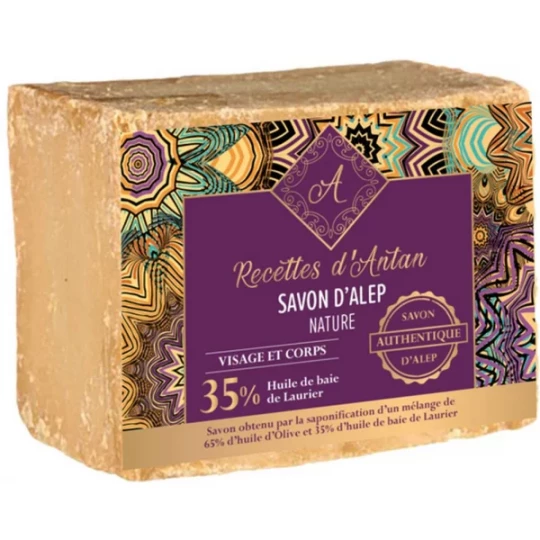 Recettes d'Antan Authentique Savon d'Alep 35% Pain de 200 g