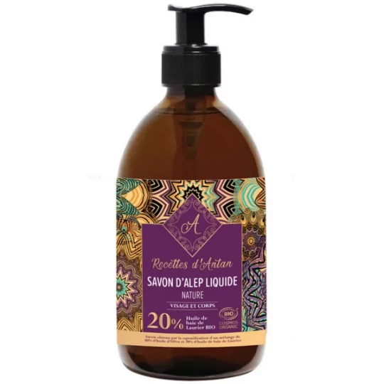 Recettes d'Antan Savon d'Alep Liquide 20% Bio 500 ml