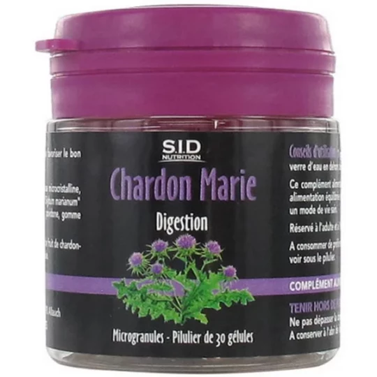 S.I.D Nutrition Digestion Chardon Marie Gélules x 30