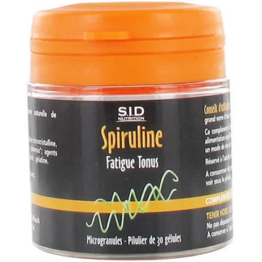 S.I.D Nutrition Fatigue Tonus Spiruline Gélules x 30