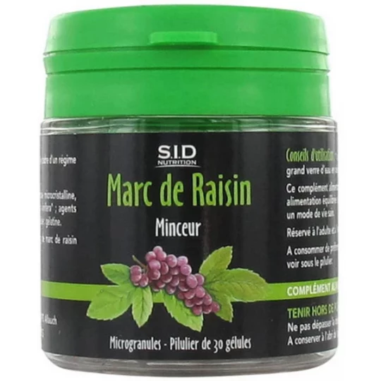 S.I.D Nutrition Minceur Marc de Raisin Gélules x 30