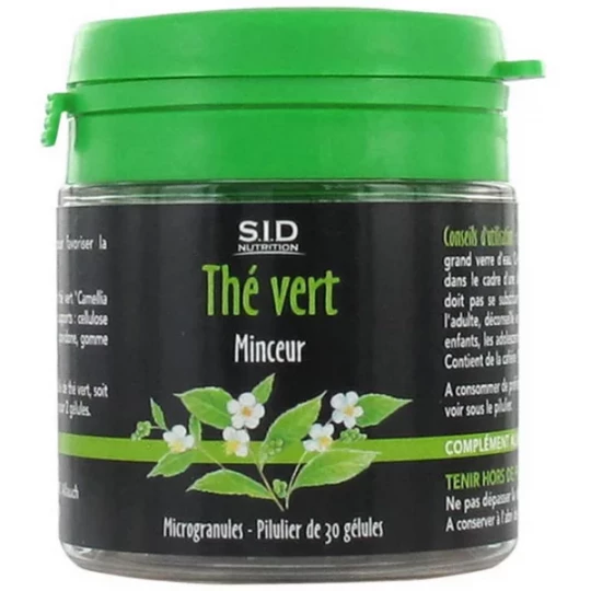 S.I.D Nutrition Minceur Thé Vert Gélules x 30