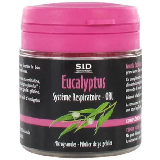 S.I.D Nutrition Système Respiratoire ORL Eucalyptus Gélules x 30