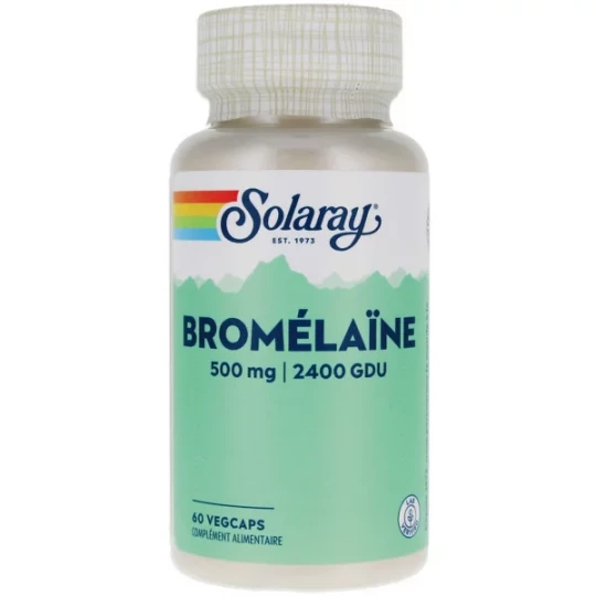 Solaray Bromélaïne 500 mg Capsules Végétales x 60