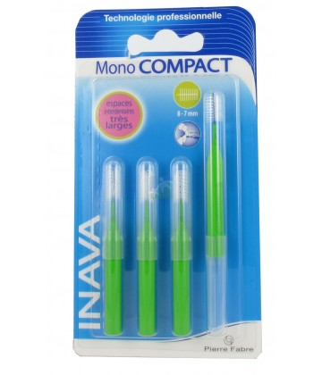 Inava Brossettes Vert Mono compact 8-7 mm x 4