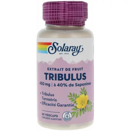 Solaray Tribulus Extrait de Fruit Capsules Végétales x 60