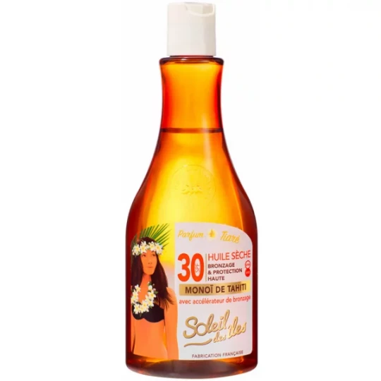 Soleil des îles Huile Sèche Bronzage et Protection SPF30 150 ml