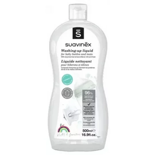 Suavinex Liquide Nettoyant pour Biberons et Tétines 500 ml