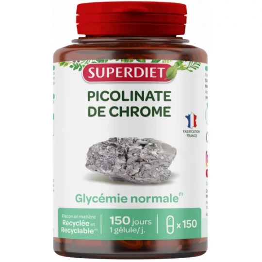 Superdiet Picolinate de Chrome Gélules x 150
