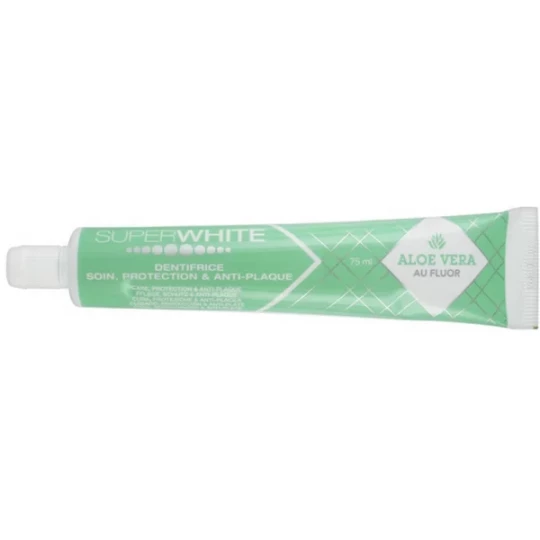 Superwhite Dentifrice Soin Protection et Anti-Plaque Aloe Vera 75 ml