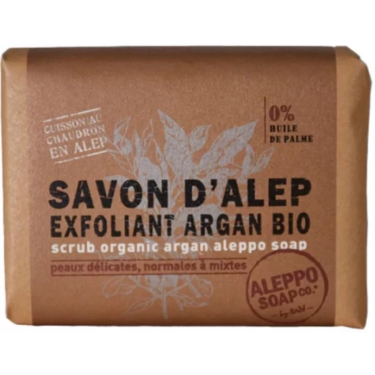 Tadé Savon d'Alep Exfoliant Argan Bio 100 g