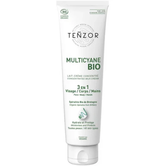 Teñzor Multicyane Bio Lait-Crème Concentré 3 en 1 Visage Corps Mains 150 ml