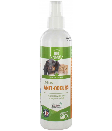 Vétobiol Lotion Anti-Odeurs Bio 240 ml