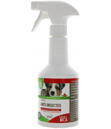 Vétobiol Spray Anti-Insectes Bio 500 ml