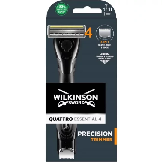 Wilkinson Quattro Essential 4 Rasoir Tondeuse Précision