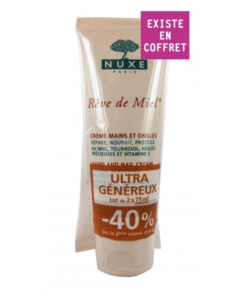 Nuxe Rêve de Miel Crème Mains et Ongles 2 x 75 ml (DELOTTER)