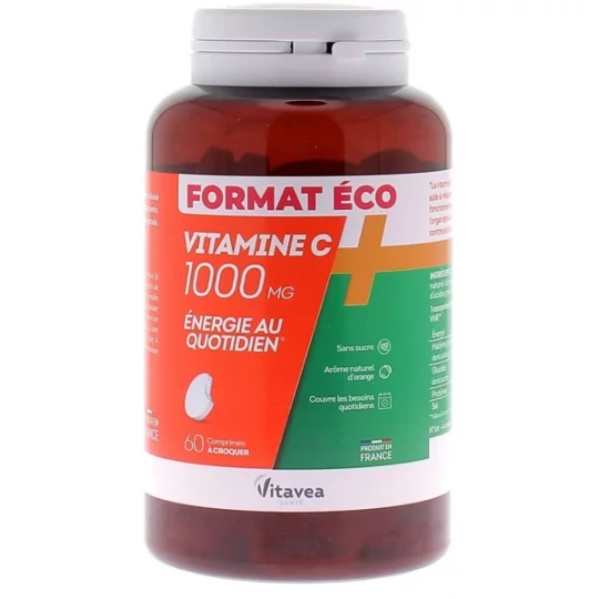 Vitavea Vitamine C 1000 mg Comprimés A Croquer x 60