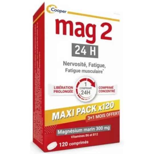 Mag 2 24h Maxi Pack Comprimés x 120