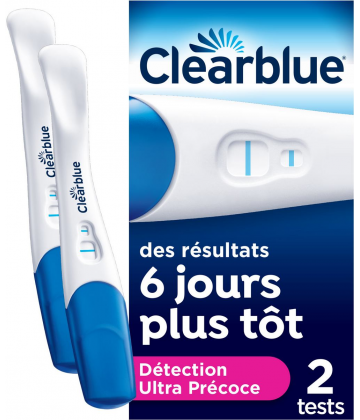 Clearblue Test de Grossesse Détection Ultra-Précoce x 2