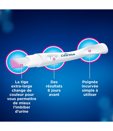 Clearblue Test de Grossesse Détection Ultra-Précoce x 2