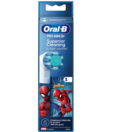 Oral'B Pro Kids 3+ Brossettes Têtes de Rechange Spiderman x 3