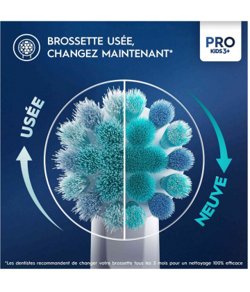 Oral'B Pro Kids 3+ Brossettes Têtes de Rechange Spiderman x 3