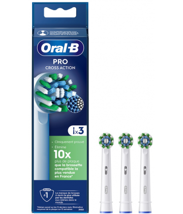 Oral'B Pro Brossettes de Rechange Cross Action x 3
