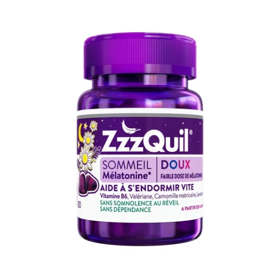ZzzQuil DOUX Sommeil Fruits des Bois Gommes x 30
