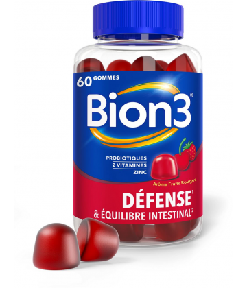 Bion3 Défense & Equilibre Intestinal Gommes x 60