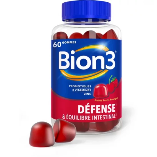 Bion3 Défense & Equilibre Intestinal Gommes x 60