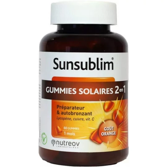 Nutreov Sunsublim Gummies Solaires 2 en 1 x 60