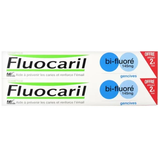 Fluocaril Bi-fluoré gencives menthe 2 x 75 ml